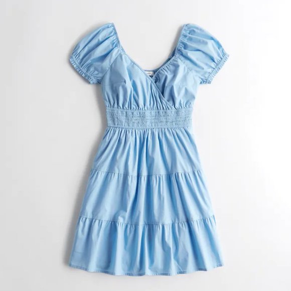 Hollister Smocked Woven Mini Dress - Picture 1 of 4